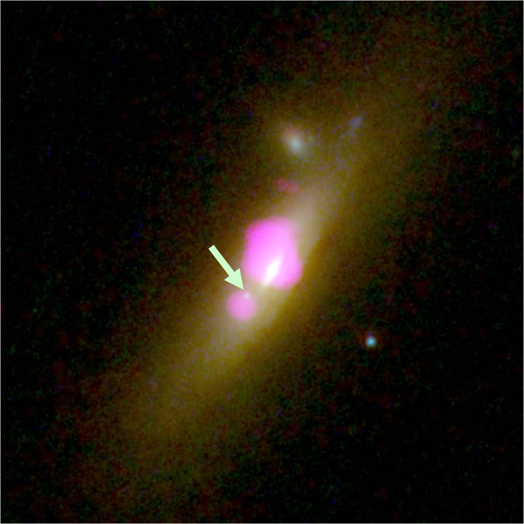 A 'Crash' Diet: Merger May Have Slimmed Down Monster Black Hole